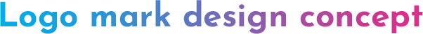 Logo mark design concept